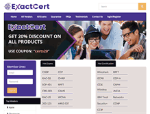 Tablet Screenshot of exactcert.com